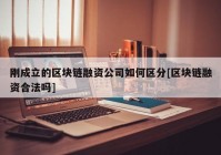 刚成立的区块链融资公司如何区分[区块链融资合法吗]